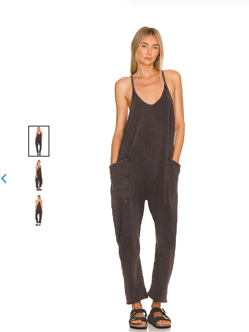 Free people movement Hot Shot Onesie washed black color size XS